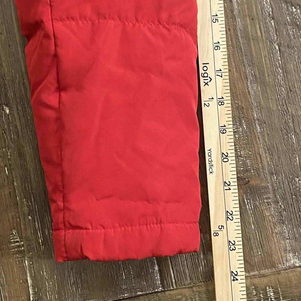 Vintage Y2K GAP Puffer Jacket Red Unisex S Quilted Down Heavyweight Winter Coat